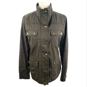 J. Crew Relaxed Boyfriend Field Jacket in Olive Size Small